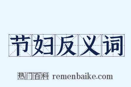 节妇反义词是什么意思的图片